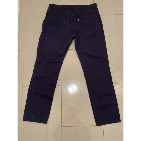 Levi Men's White Tab Slim Fit‎ Trouser Jean Pants Tapered Leg, 33x30 Navy Blue - Picture 10 of 16